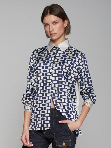 VILAGALLO 31846 SHIRT WITH PRINT ON BACK